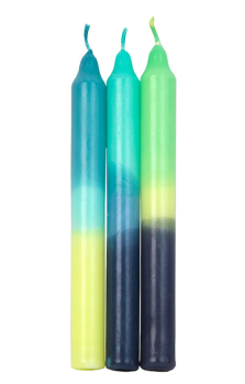 Dinnerkerzen Marmoriert Blau von Talking Tables